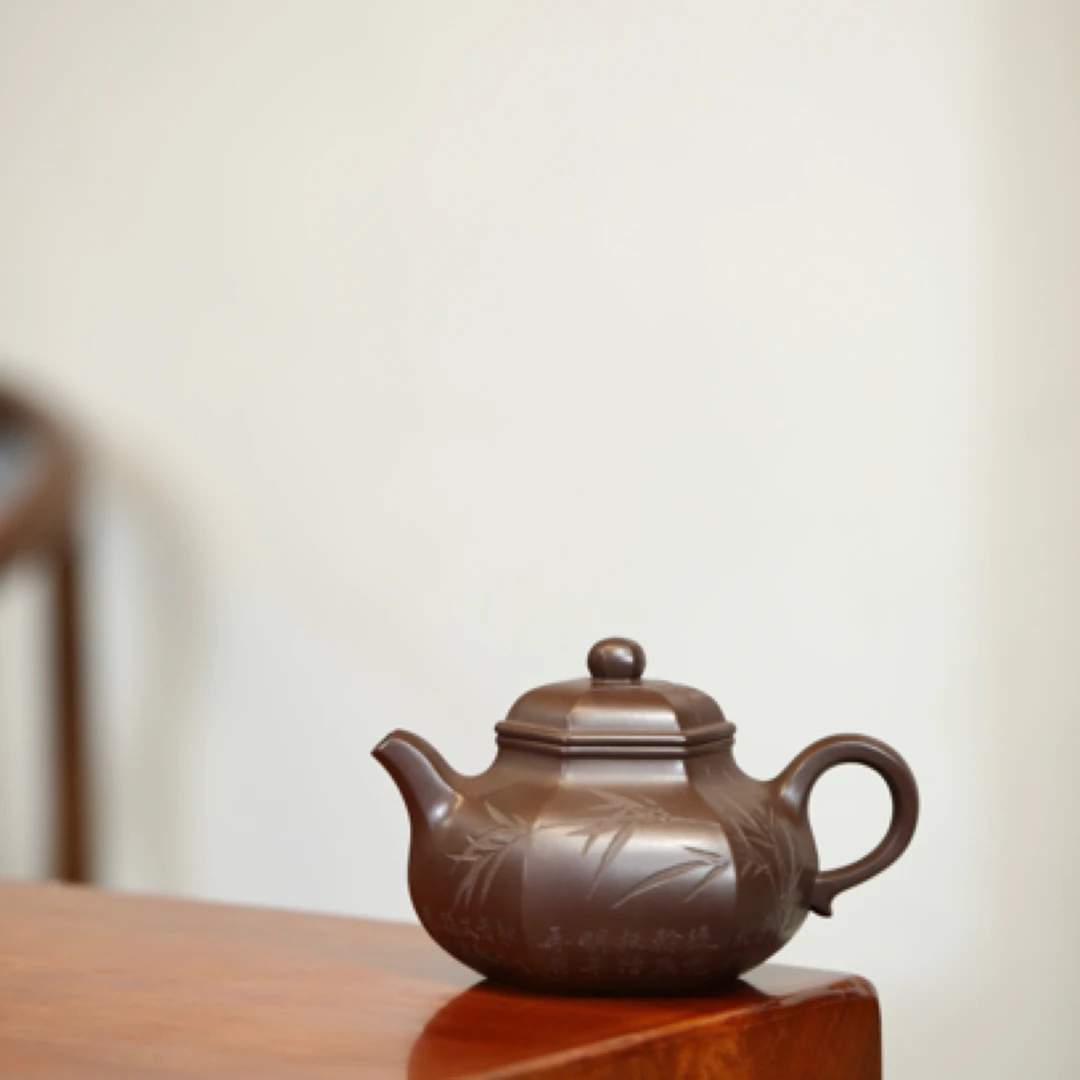 六方容天·研高作品       容量300cc/紫泥