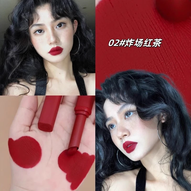 刘亦菲同款大女主炸场复古红！滋润哑光口红雾面正红色秋冬素颜美