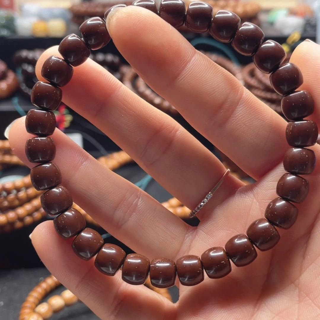 _***•紫金鼠手串8*7纯肉弧切手串