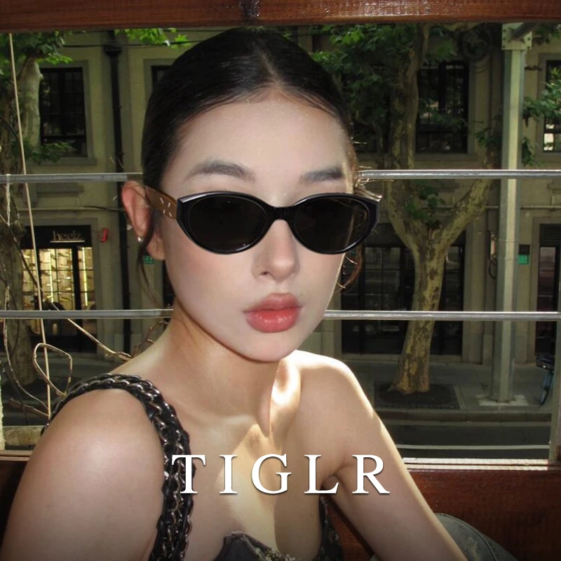 帝格勒复古猫眼墨镜女2025新款高级感方圆脸显瘦防紫外线太阳眼镜