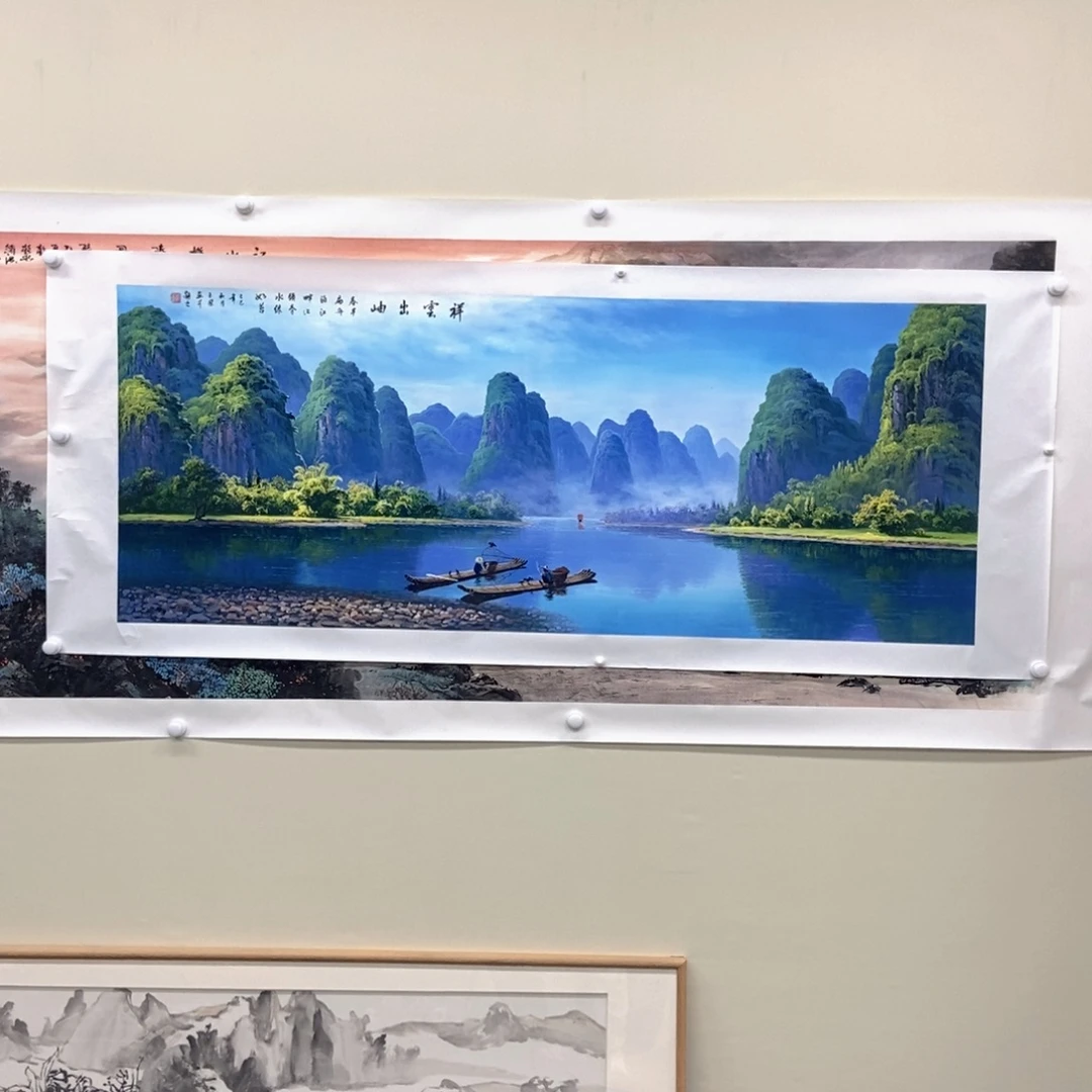 国画龙玉凤小六尺精品佳作