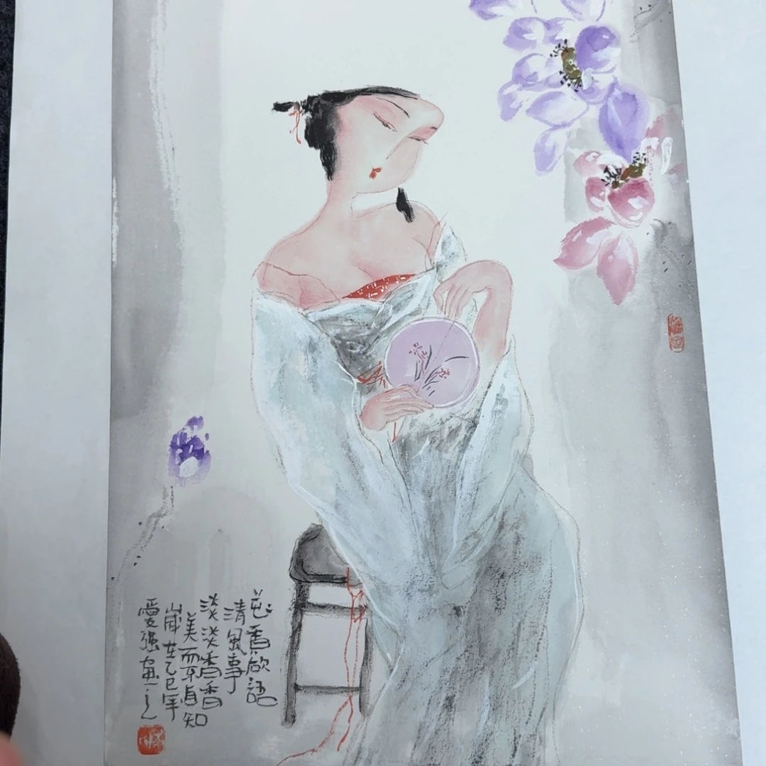 国画国画作品山水花鸟纯手绘