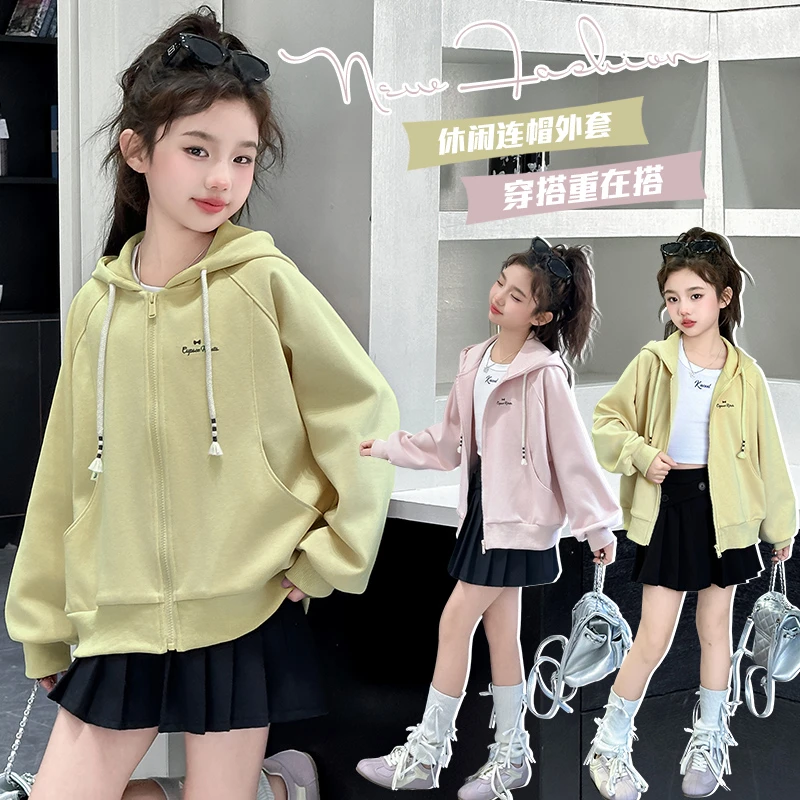 （外套）女童外套春装棒球服2025新款春款网红中大童儿童装夹克