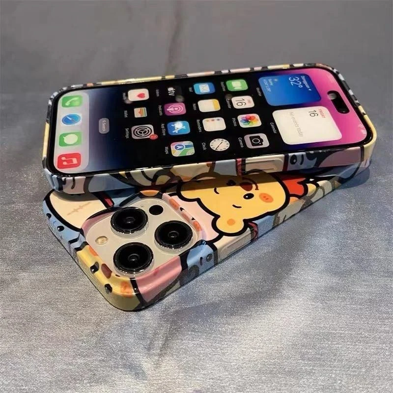 维尼熊跳跳虎适用iPhone苹果13手机壳14pro/14/12promax硬壳8新款