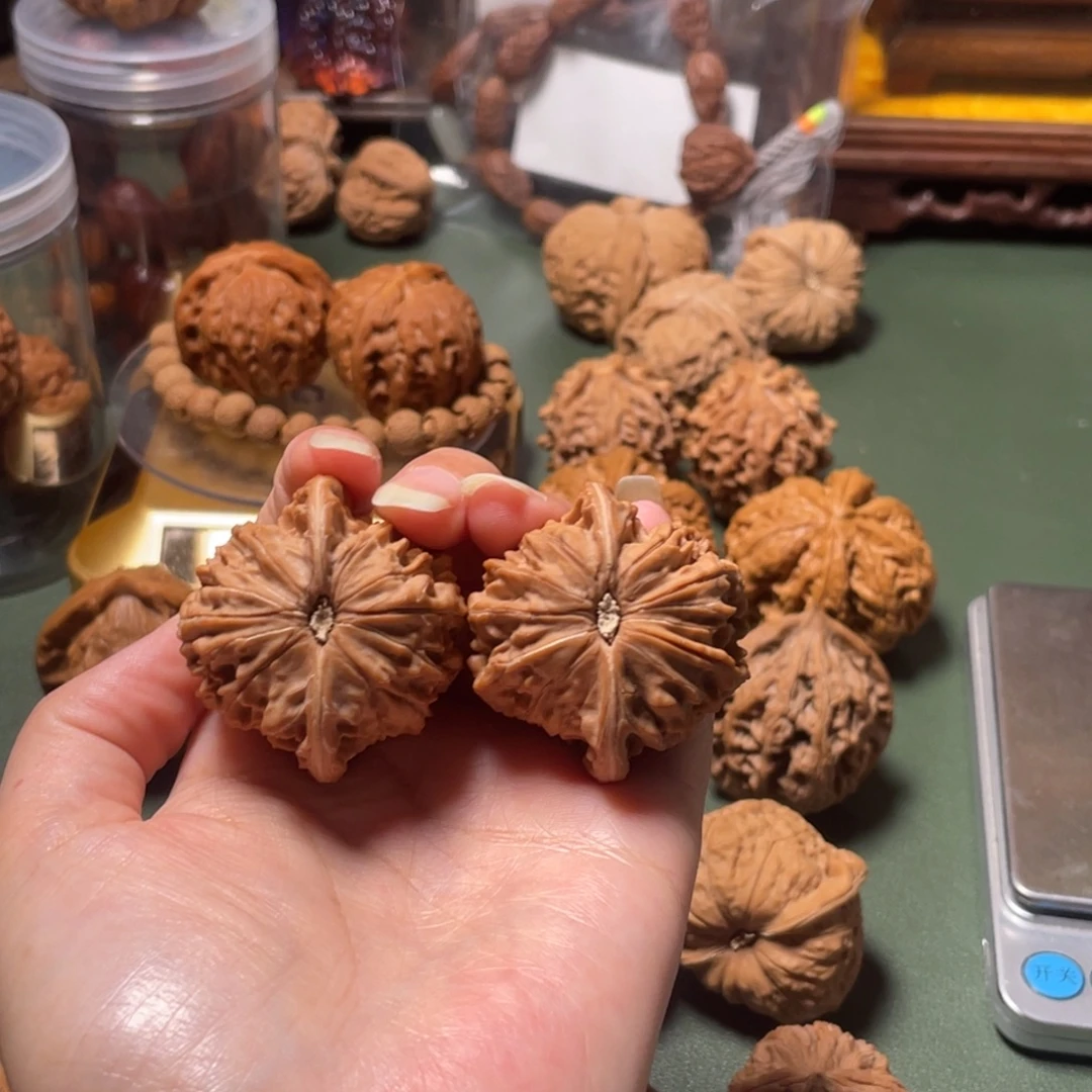 顺***神吊坠文玩核桃磨盘