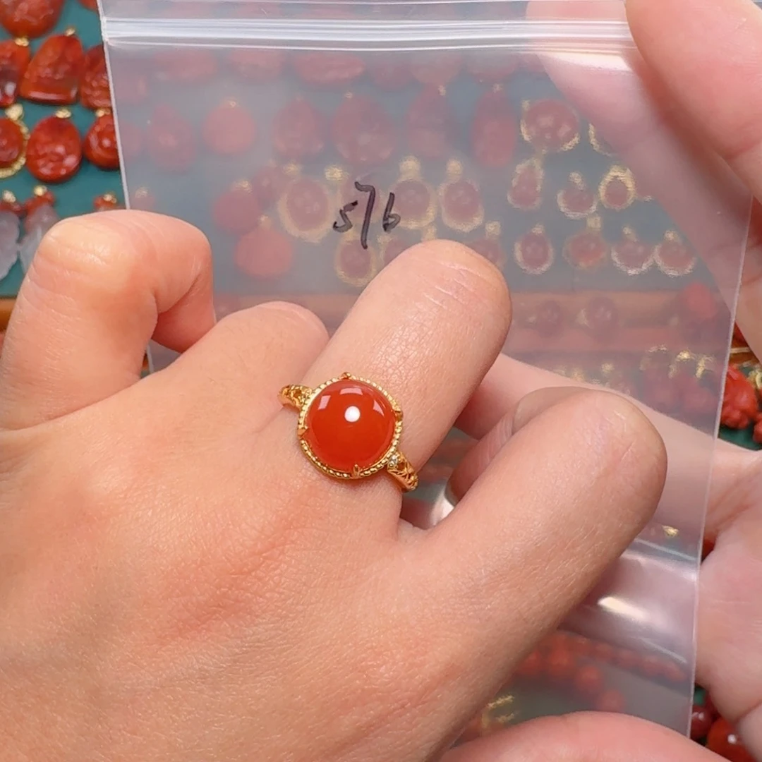 南红玛瑙南红银S925镶嵌