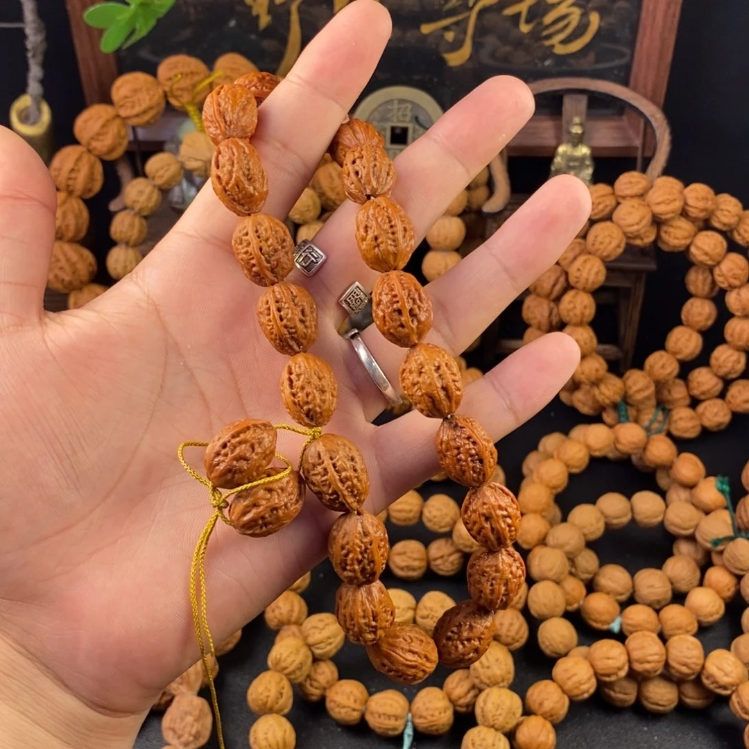 文玩核桃手串14粗筋手持