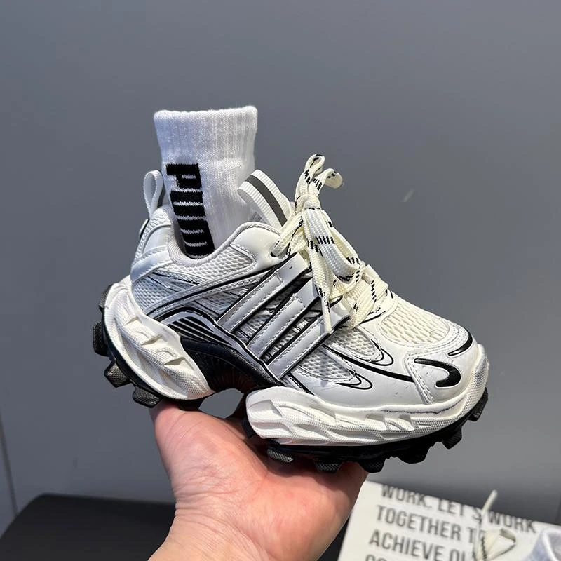 ABC 酷帅老爹鞋2025款男女童老爹鞋增高运动鞋潮牌中大童跑步潮鞋