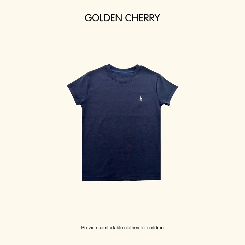 【金樱桃Golden cherry】儿童骑手纯色百搭休闲短袖288022