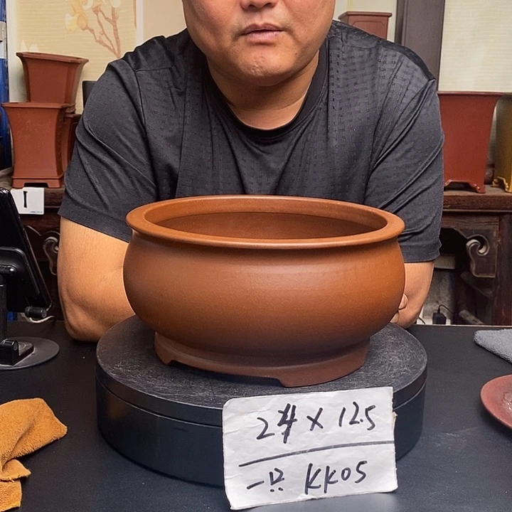 紫砂花盆货号一只KK005