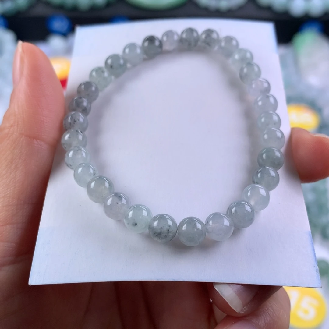 翡翠未镶嵌手链卡6.2