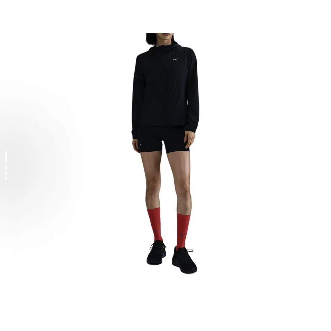 NIKE/耐克纯色连帽宽松拉链长袖夹克外套女 HQ0651010