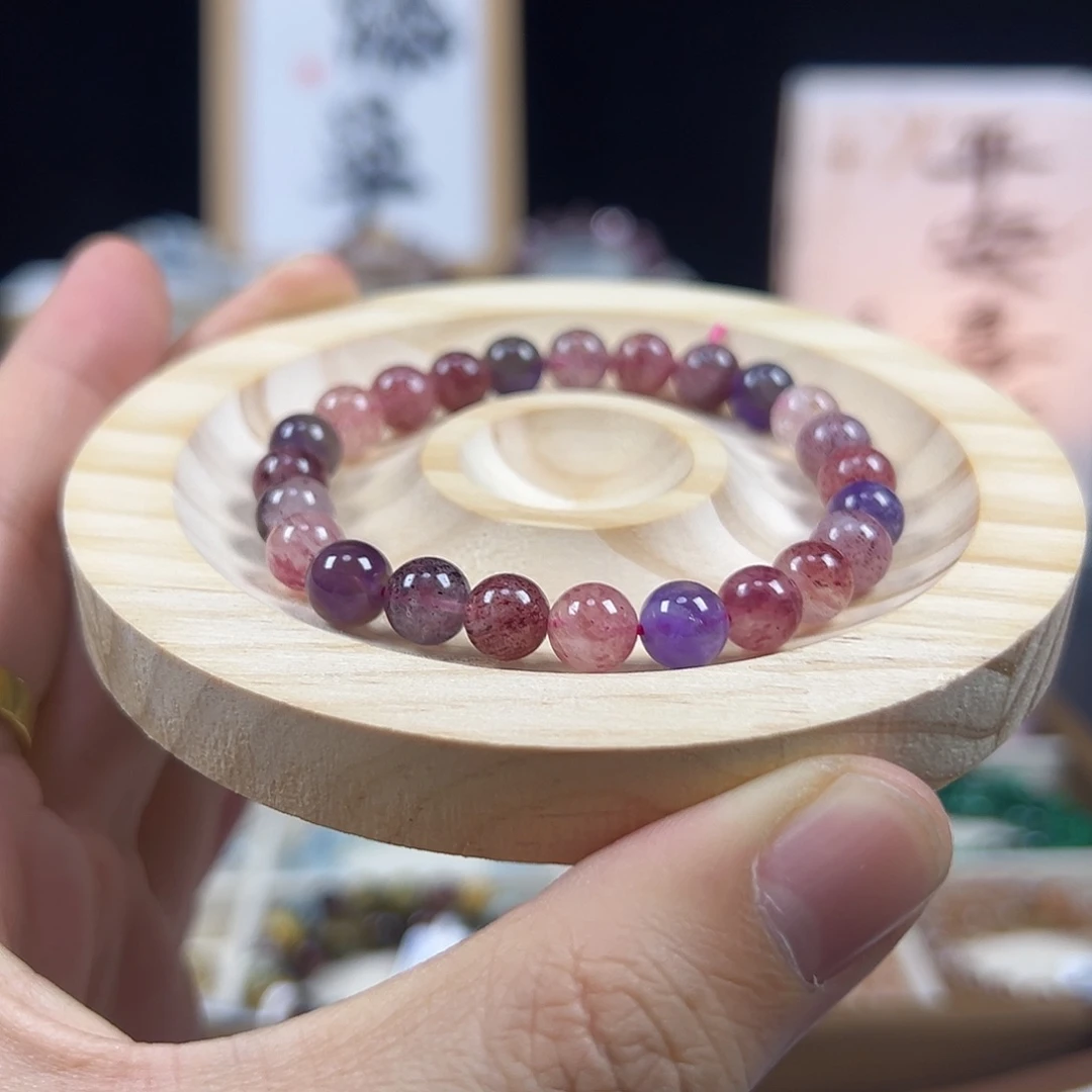 手链水晶未镶嵌草莓超七