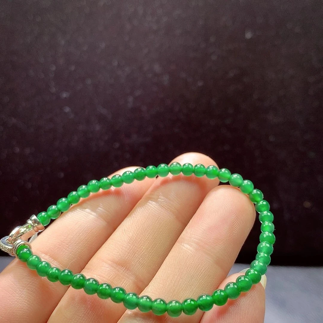 天然翡翠A货手链
