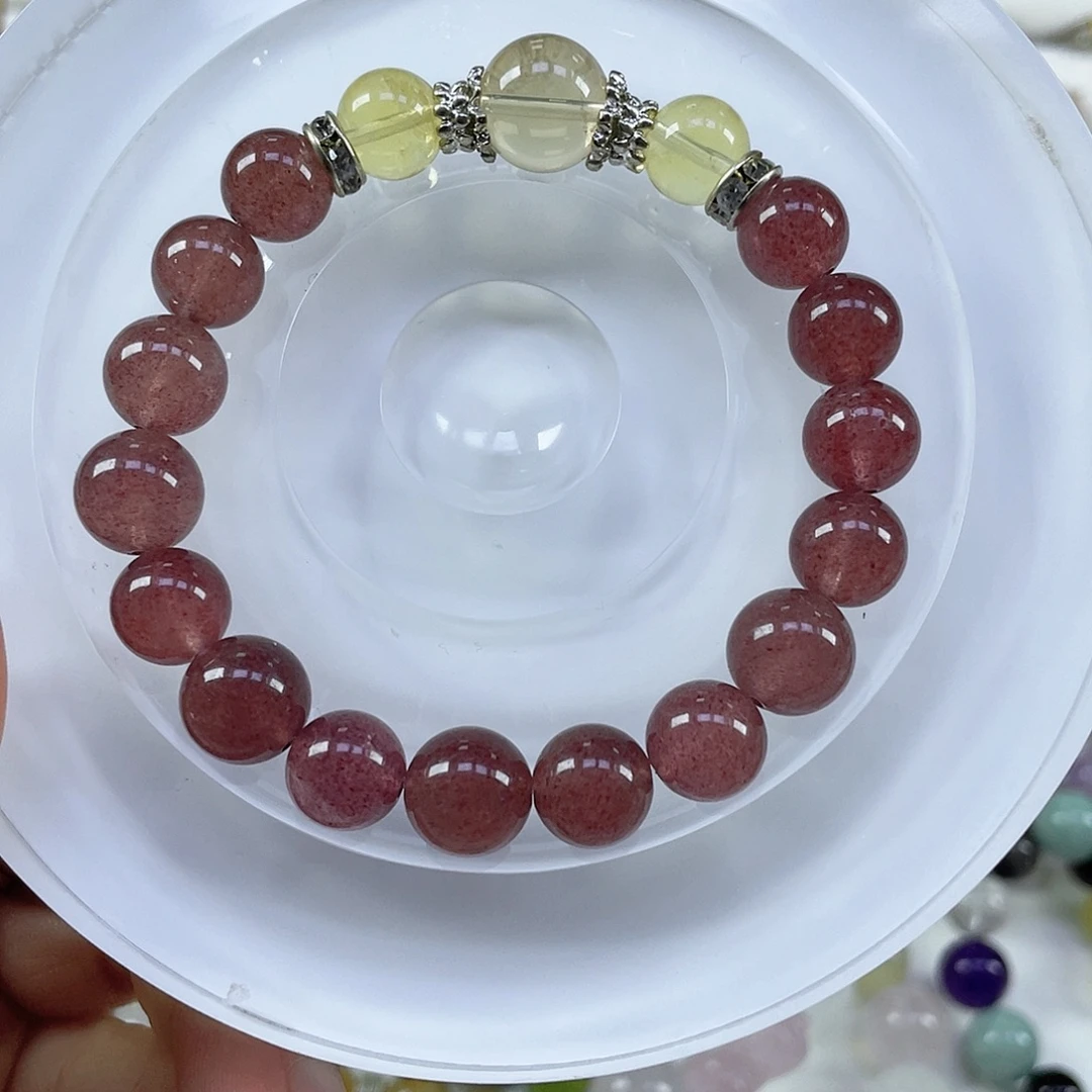 水晶未镶嵌手链天然水晶手串