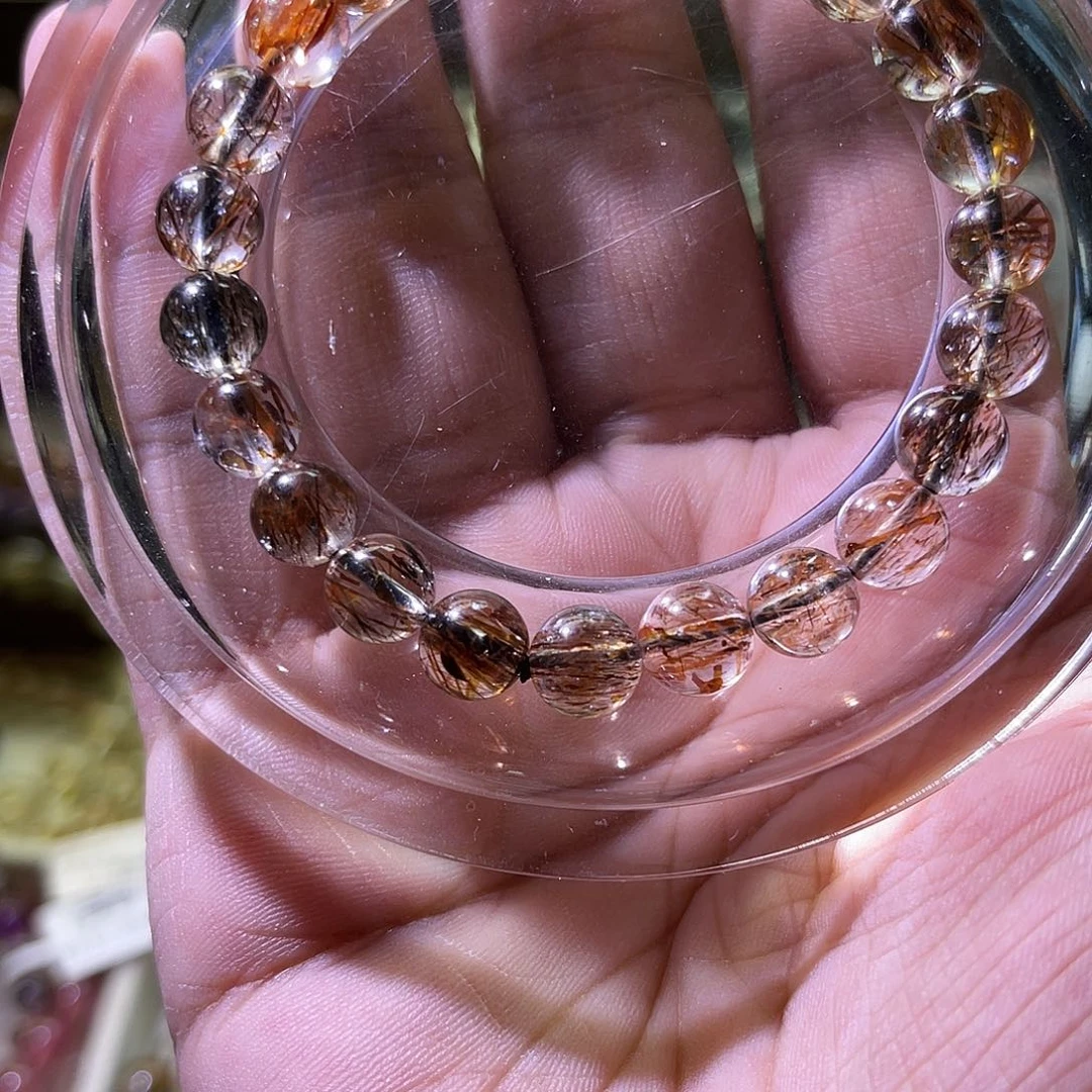 手绳未镶嵌发晶玲****产黑金超
