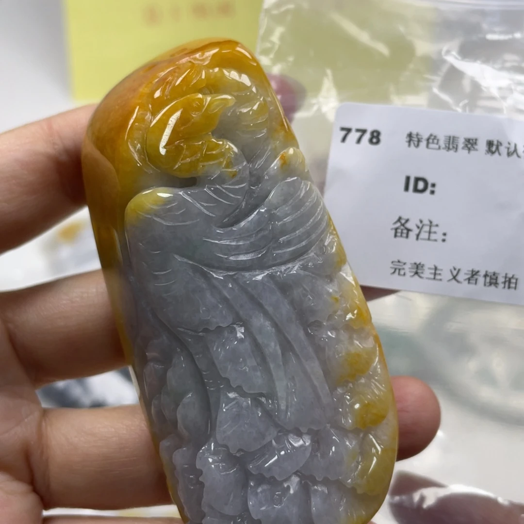 翡翠未镶嵌颈饰牌子