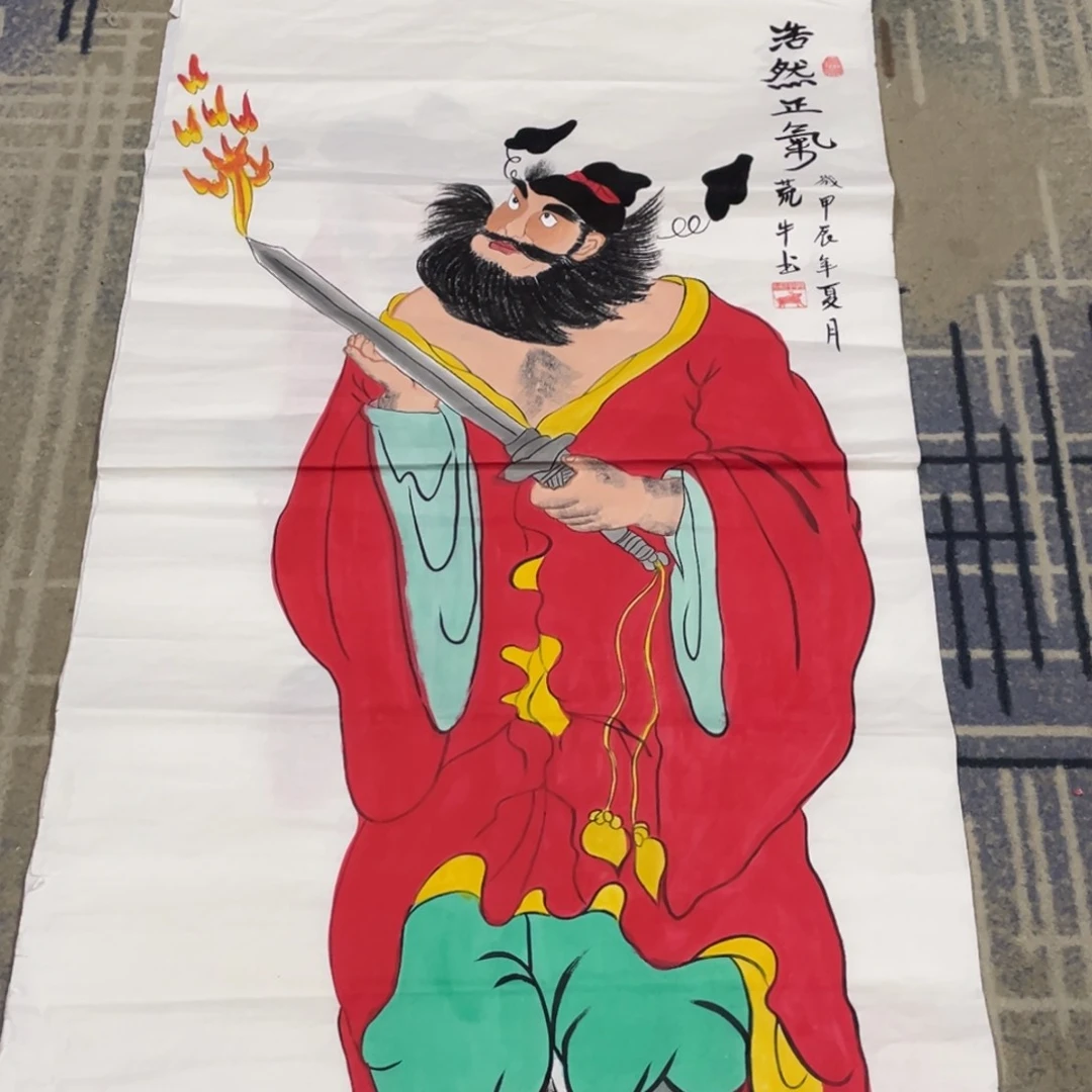 国画托老师四尺作品人物11111