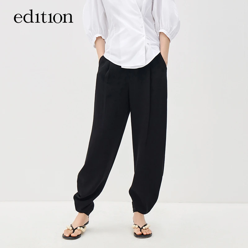 【赵老板专属】edition醋酸休闲裤小众香蕉廓形#EBB2PATT02