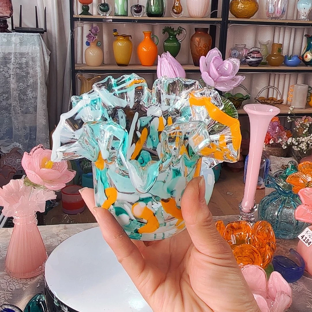 蓝花碗家悦琉璃工艺品