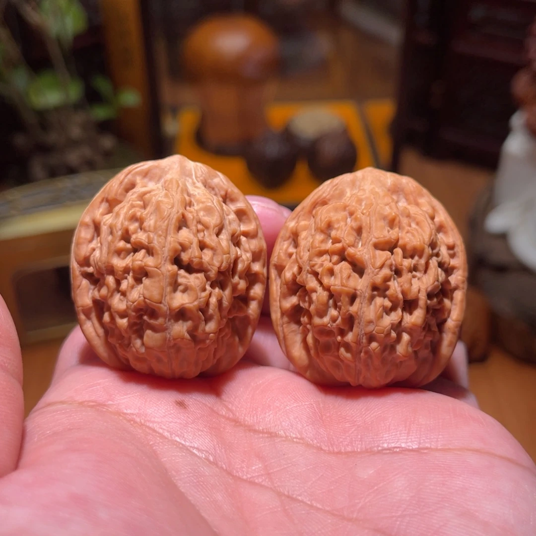 桃***夭文玩核桃吊坠37尺莲花