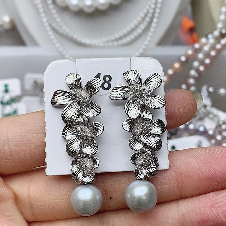 耳钉淡水珍珠未镶嵌