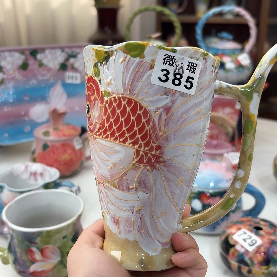 景德镇手绘高温釉下彩陶瓷茶具