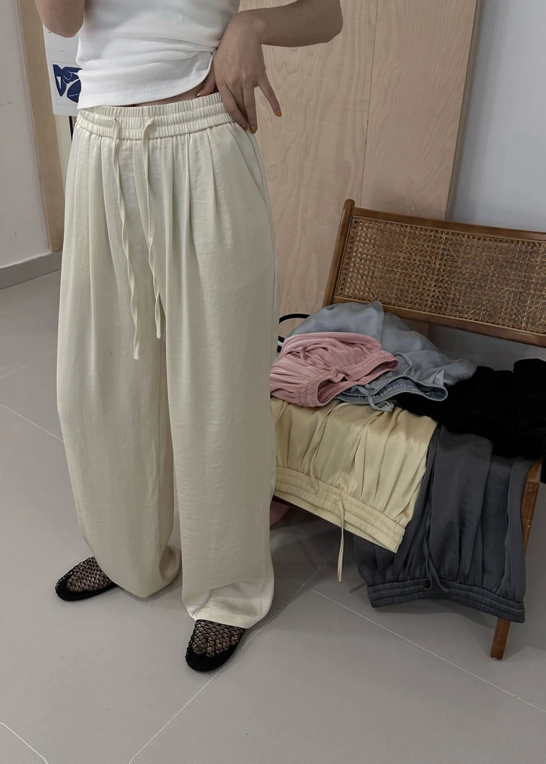 X6628新款休闲裤长裤薄款夏季极简风纯色百搭