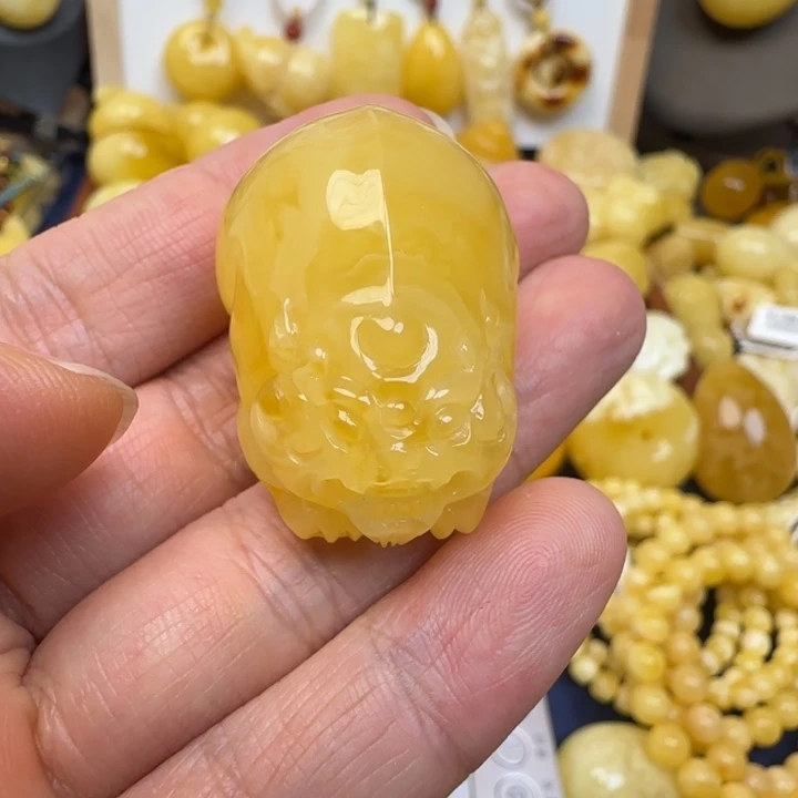 蜜蜡未镶嵌颈饰天然蜜蜡