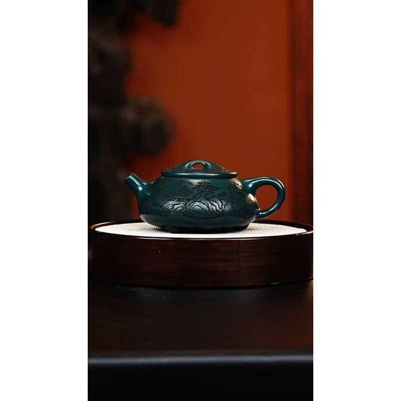 宜兴紫砂 景舟石瓢 苏门答腊青 李雨瑶 h441
