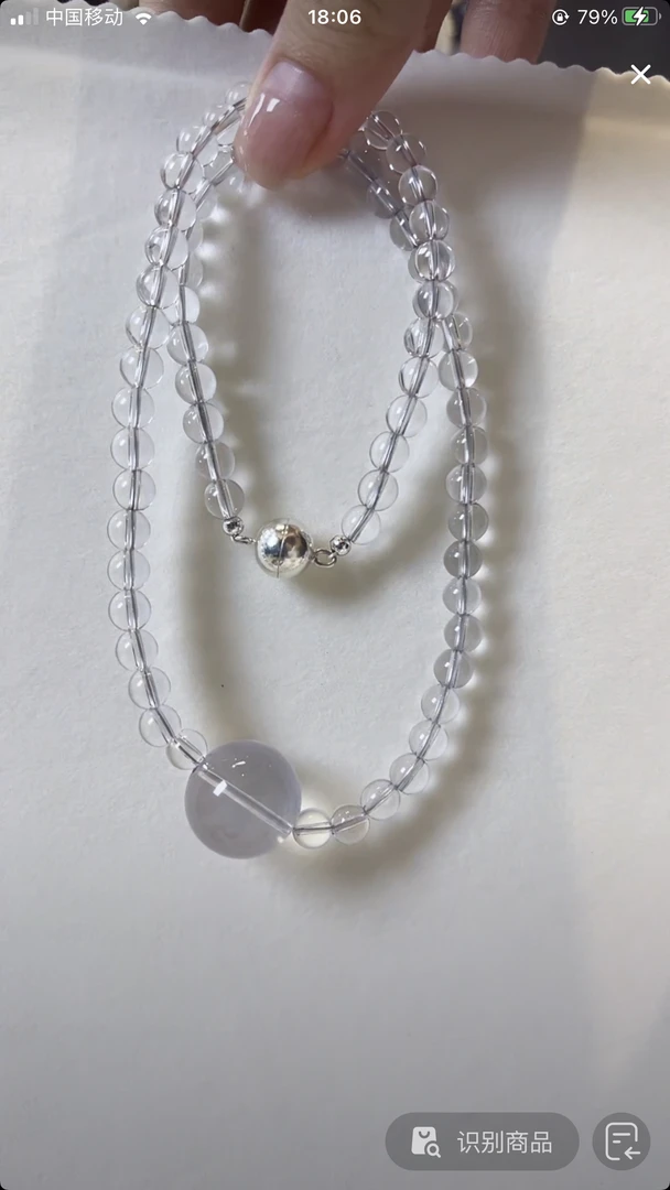 水晶项链未镶嵌时尚大气