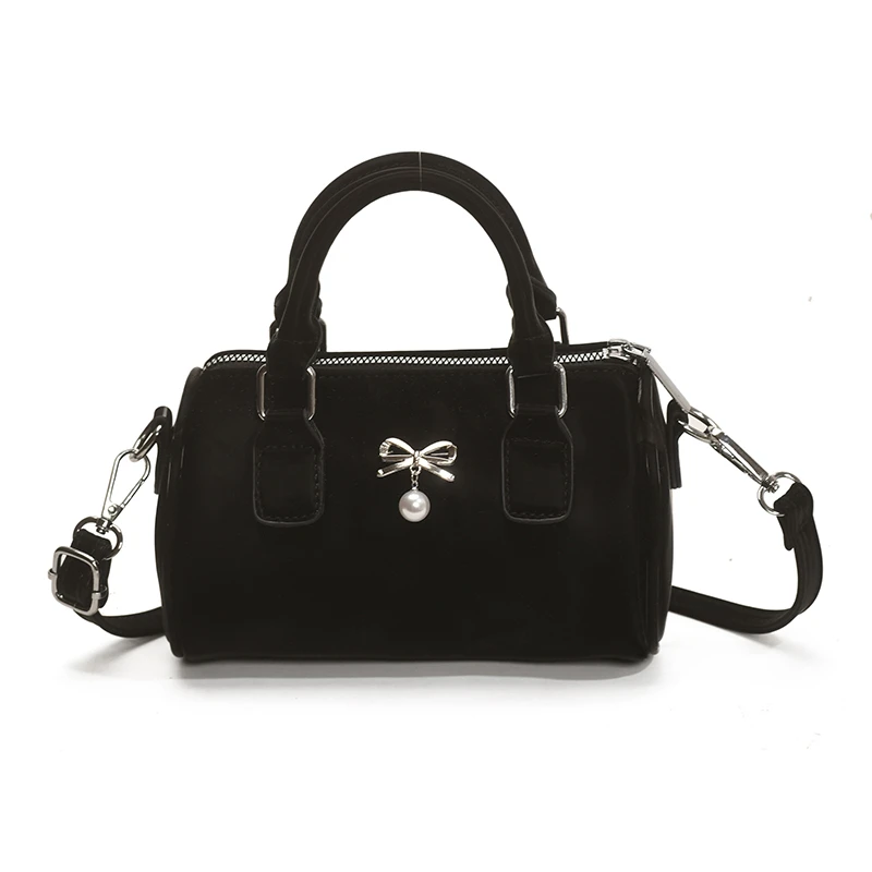 Scarlet Wong甜美风小方包斜挎包百搭单肩时尚皮波士顿包包