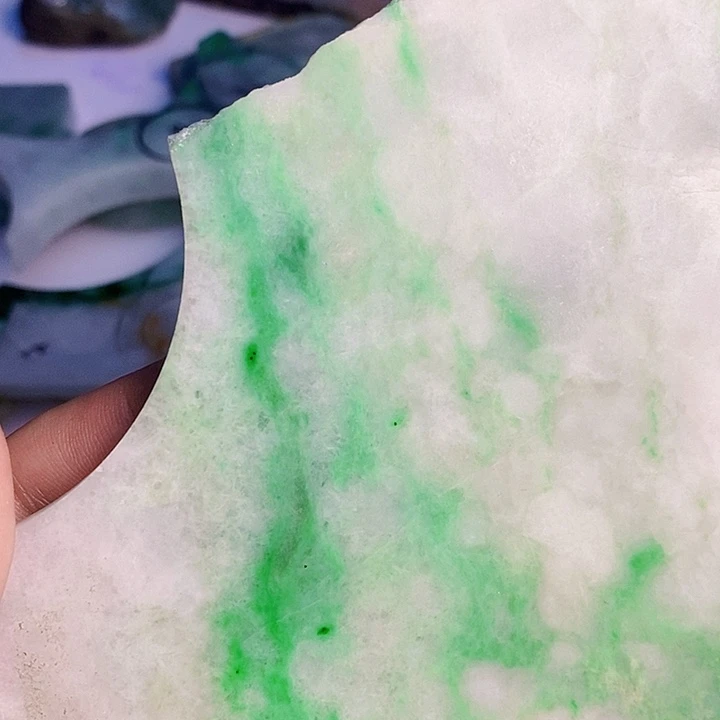 次***9翡翠散珠天然翡翠A货挂件