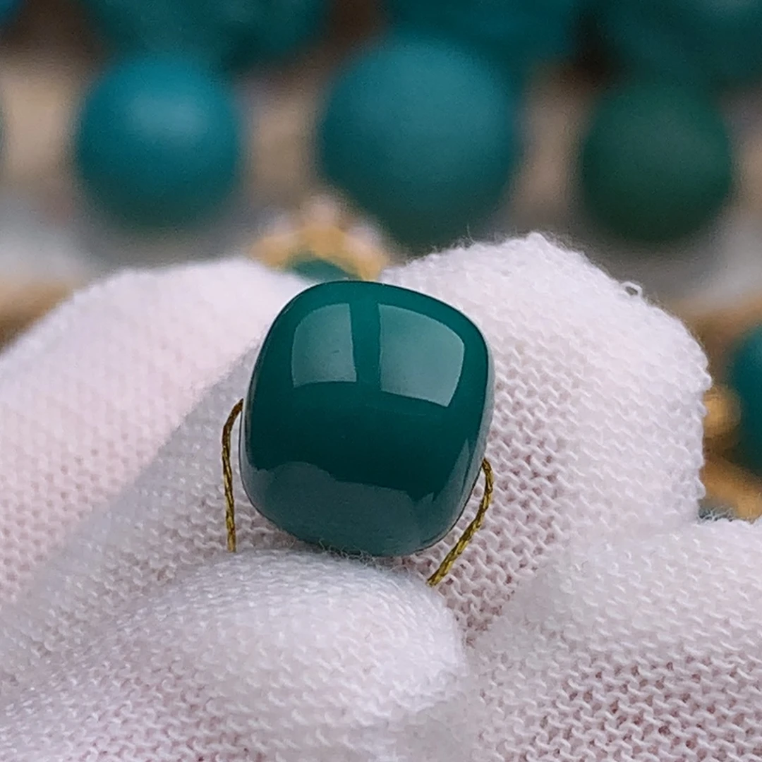 未镶嵌绿松石珠宝奇石10.5mm