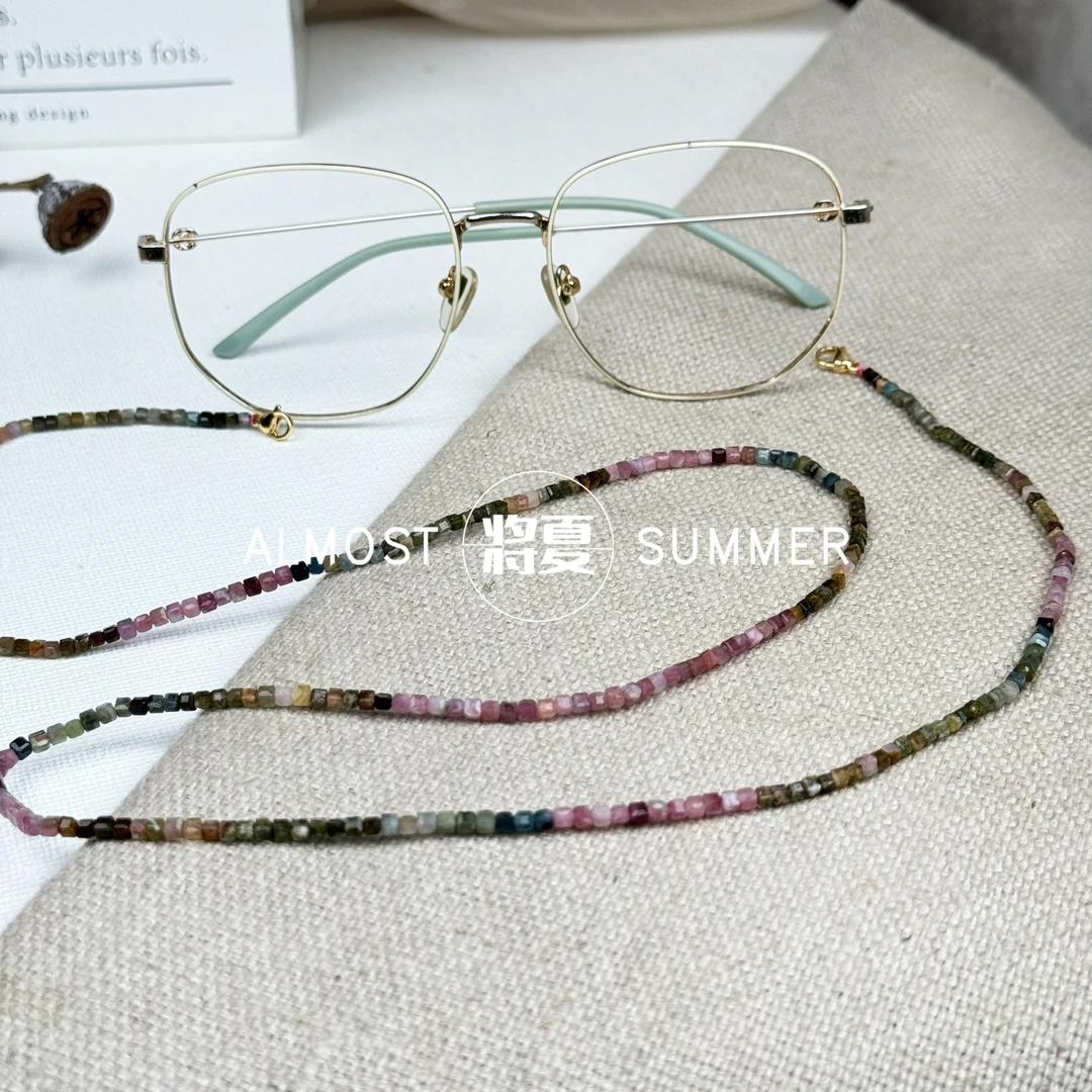 【2.5mm方切彩碧眼镜链】将夏