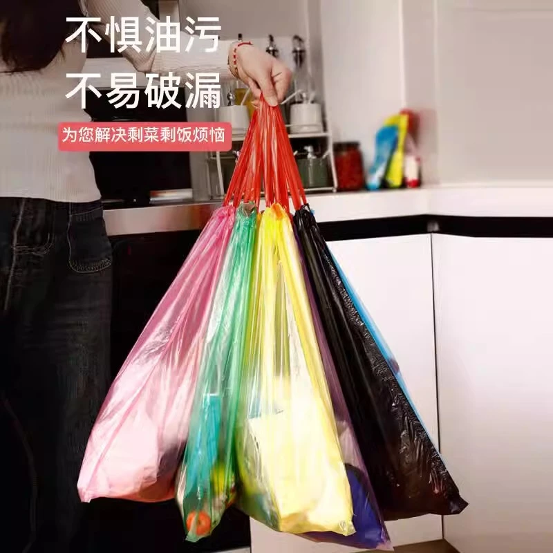 垃圾袋家用手提式加厚抽绳式厨房办公室黑色大号学带垃圾袋垃圾桶