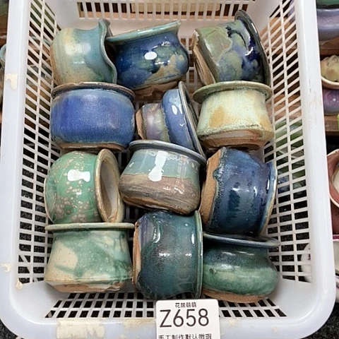紫砂花盆658微瑕品口径5厘米左右的