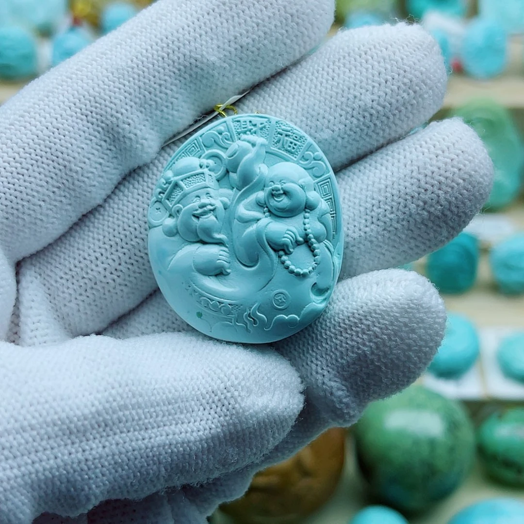 绿松石未镶嵌珠宝奇石