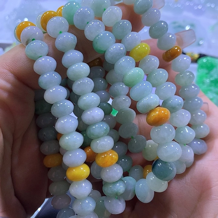 颈饰未镶嵌翡翠天然翡翠A货手串多样性发货发其一