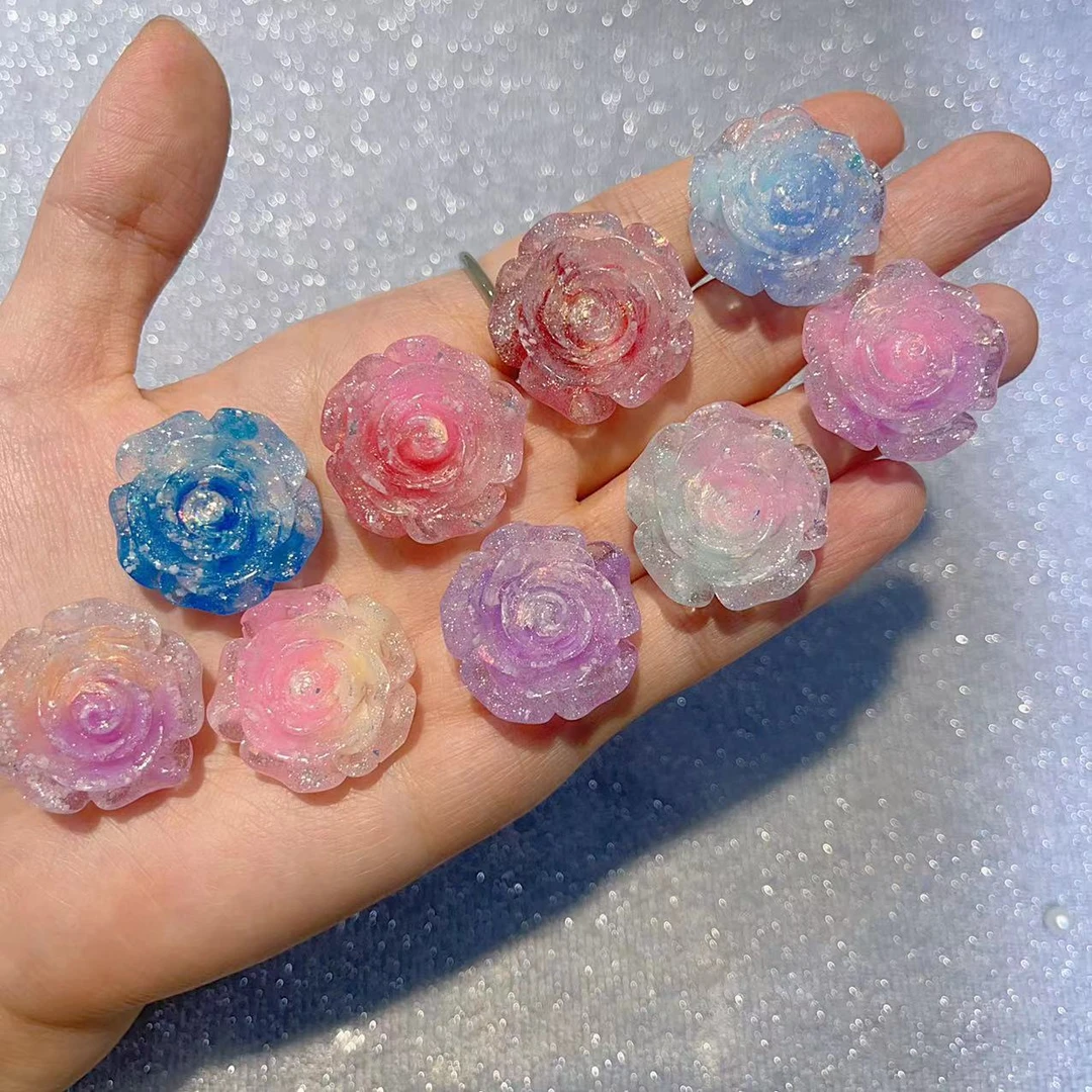 爆闪小圆玫瑰diy配饰