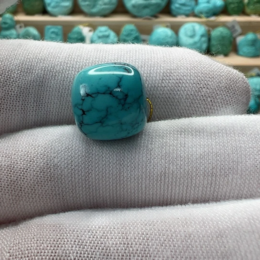 未镶嵌绿松石老型珠 12.5x12mm