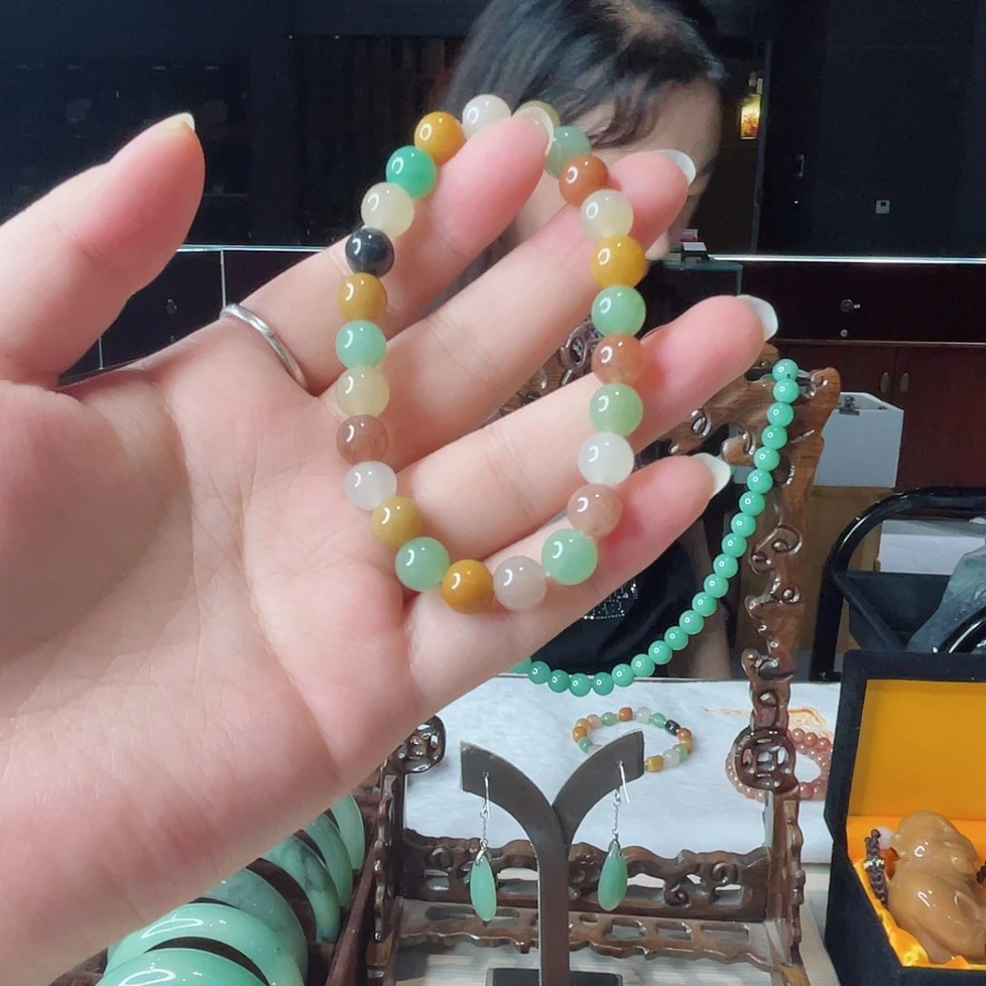 密玉（石英质玉）手把件未镶嵌