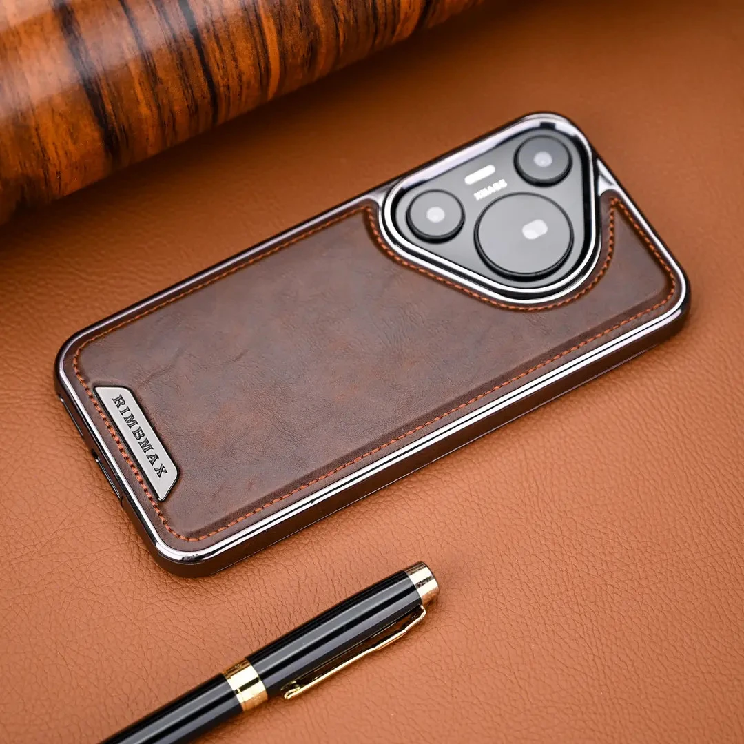 适用于华为Pura70Pro 皮质磁吸手机壳高档商务纯色Pura70全包防摔