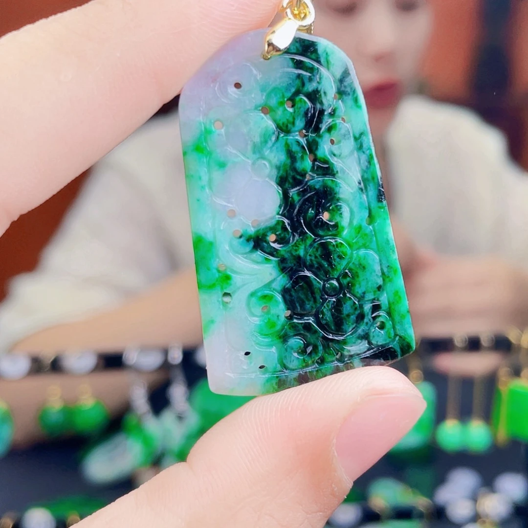 翡翠未镶嵌耳饰饰品