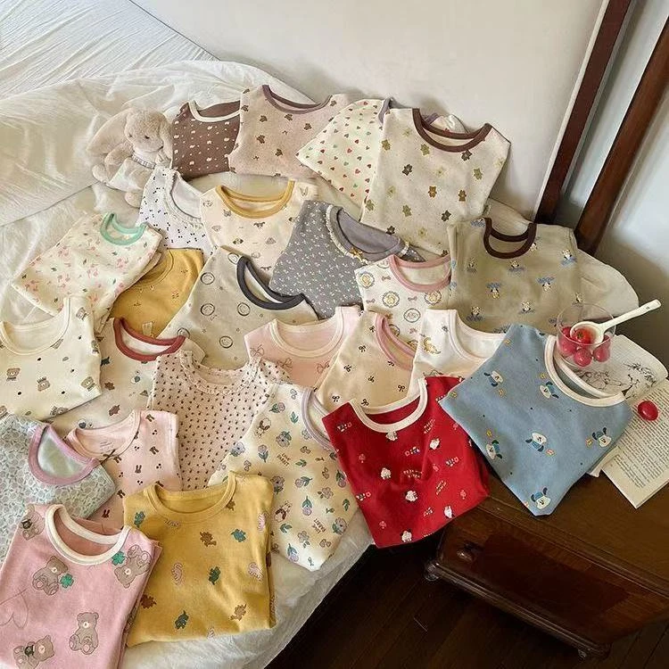 【直播间福利】居家纯棉保暖吸汗套装内衣童装秋冬男女童睡衣打底服