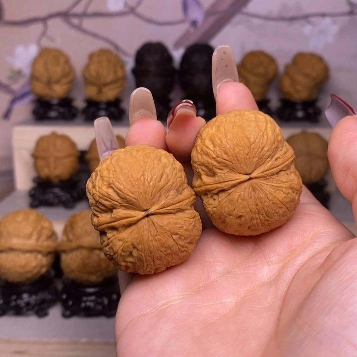 文玩核桃把件33Y—寿星头38尺44克