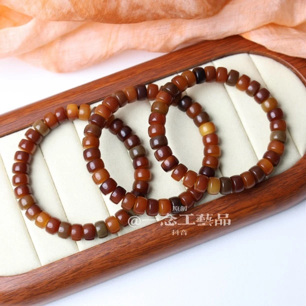 【焦糖直切】精工风化老料单圈菩提根（颜色天然多样性发其一）