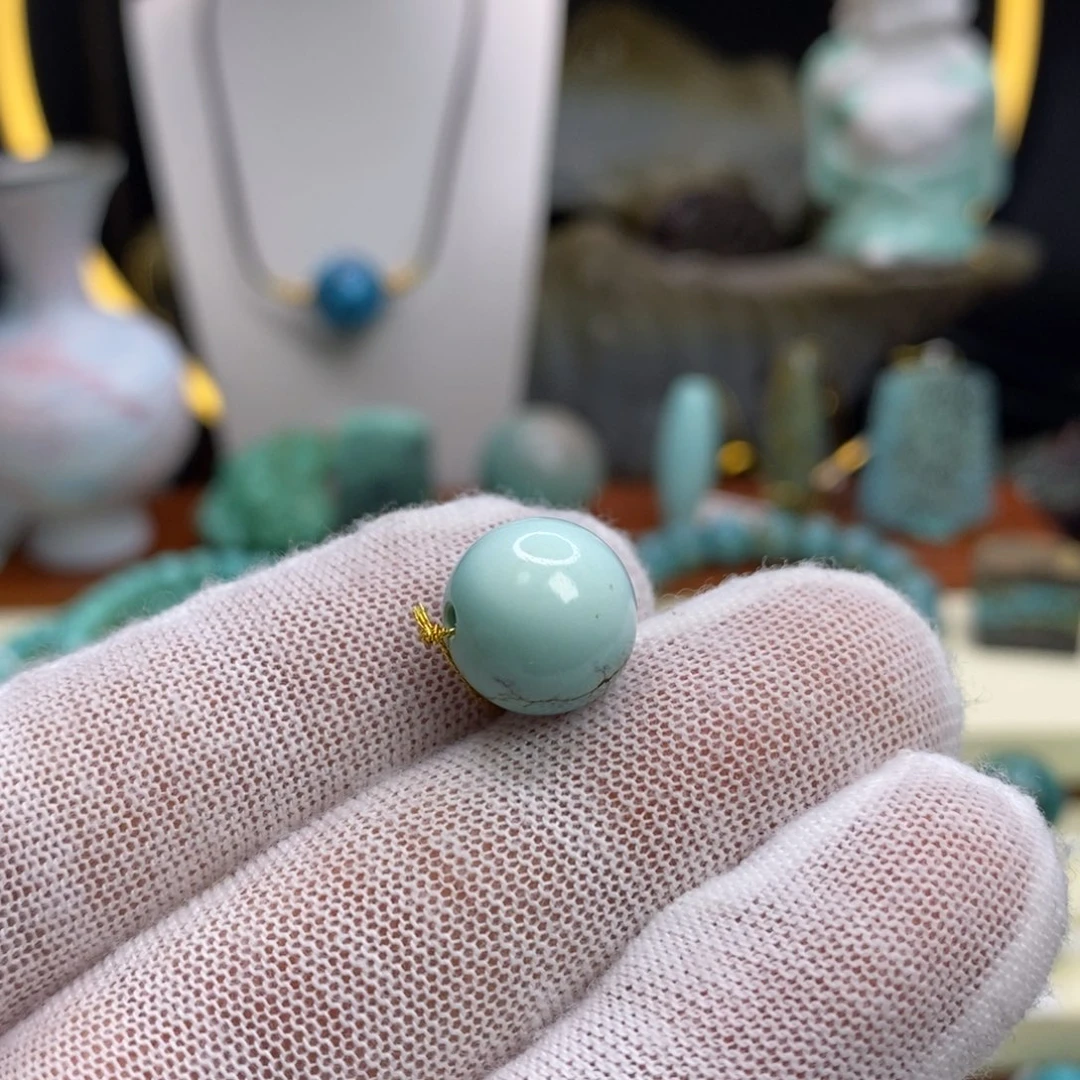 绿松石未镶嵌珠宝半成品12.6