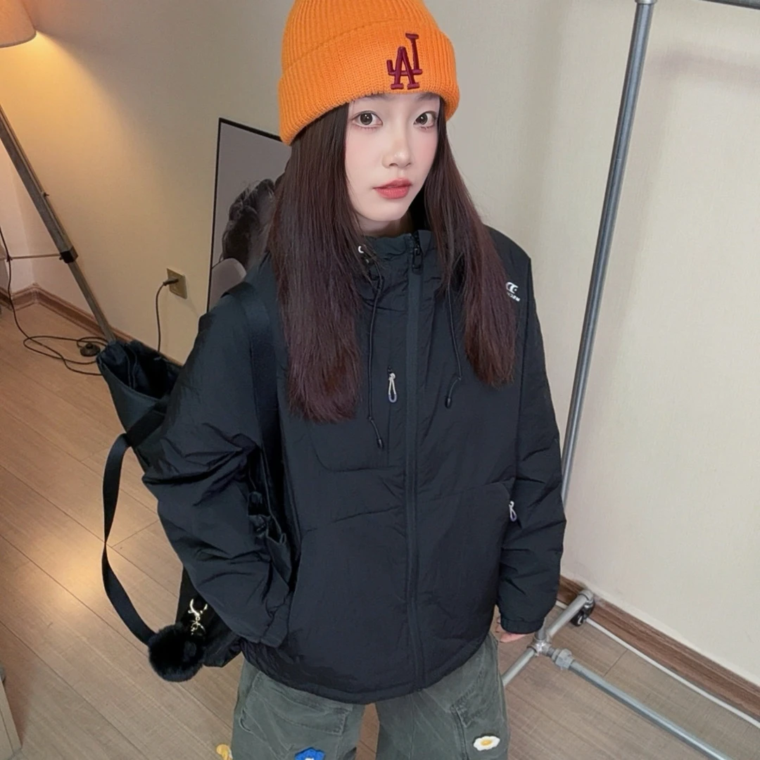 【49%绵羊毛填充 可收纳】PAKA秋冬户外轻量化连帽绵羊毛情侣棉服