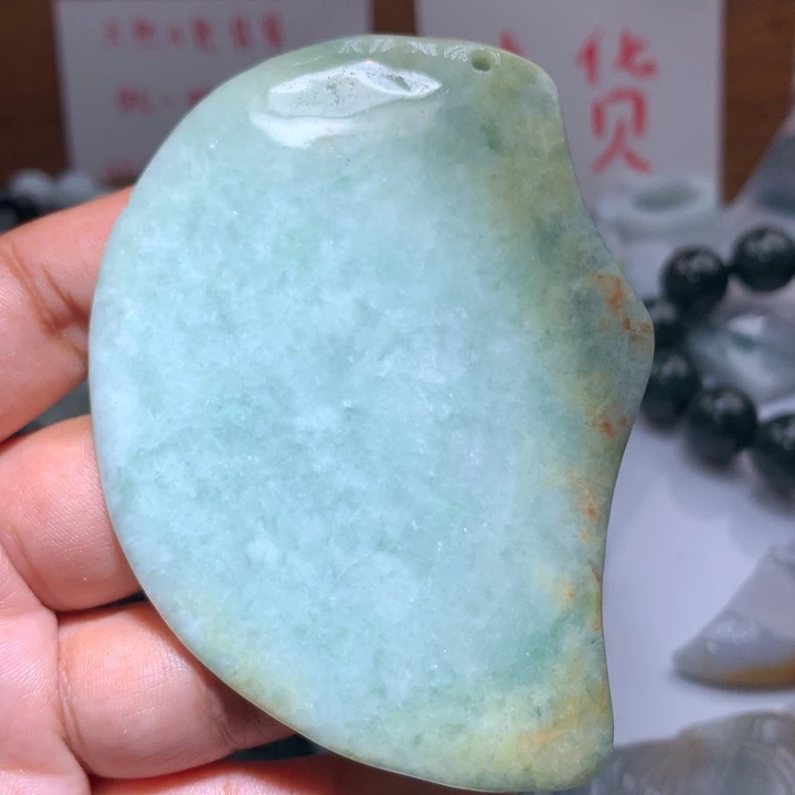 翡翠未镶嵌颈饰保真天然A货翡翠
